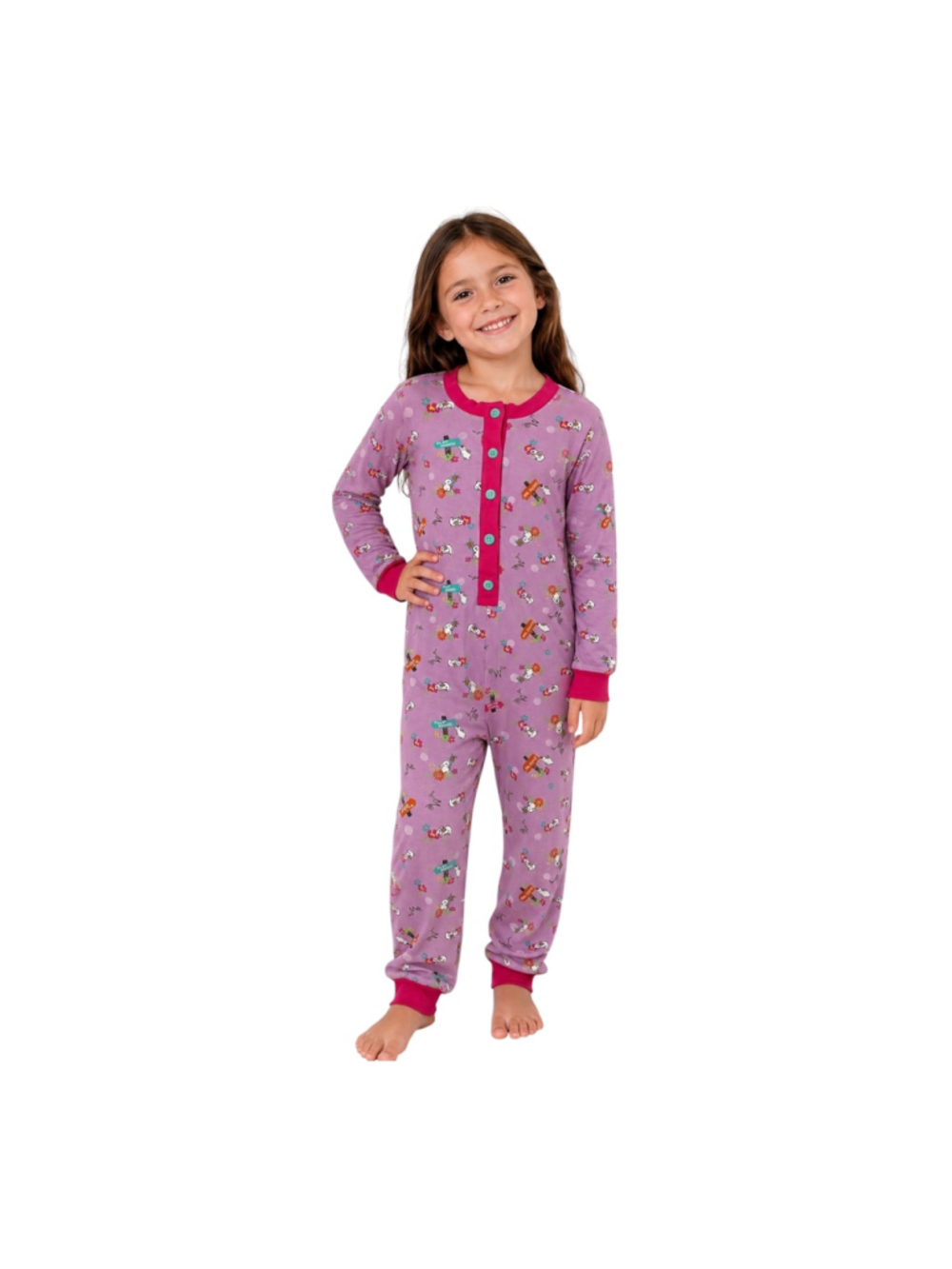 WellieWishers American Girl Rare Retired Rabbit Print One Piece Pajamas Girls 7